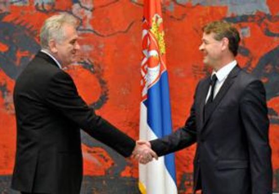 Beograd 22.11.2012. god - Predsednik Nikolić primio akreditive ambasadora Švajcarske Konfederacije Žan-Danijela Ruha